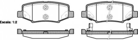 Комплект тормозных колодок, дисковый тормоз ROADHOUSE 21264.02 (фото 1)