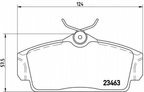 Комплект тормозных колодок, дисковый тормоз BREMBO P56 036 (фото 1)