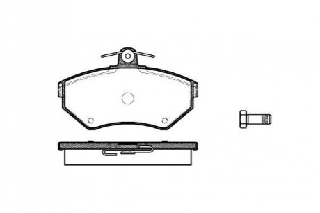Комплект тормозных колодок, дисковый тормоз ROADHOUSE 2631.10 (фото 1)