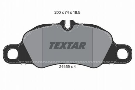 Комплект тормозных колодок, дисковый тормоз TEXTAR 2445901 (фото 1)