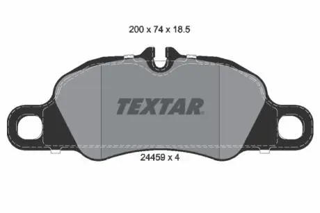 Комплект гальмівних колодок, дискове гальмо TEXTAR 2445901