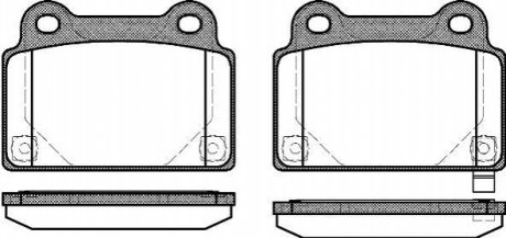 Комплект тормозных колодок, дисковый тормоз ROADHOUSE 21364.02 (фото 1)