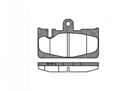 Комплект тормозных колодок, дисковый тормоз ROADHOUSE 2889.00 (фото 1)