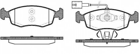Комплект тормозных колодок, дисковый тормоз ROADHOUSE 2172.52 (фото 1)