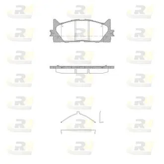 Тормозные колодки дисковые ROADHOUSE 21233.00