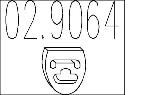 Резиновый элемент крепления MTS 02.9064