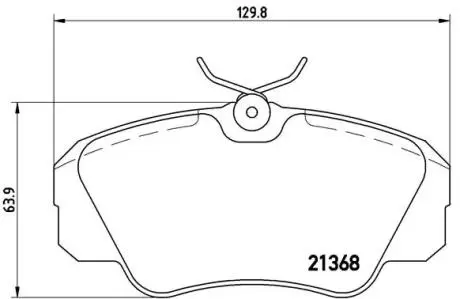 Комплект тормозных колодок, дисковый тормоз BREMBO P59 016