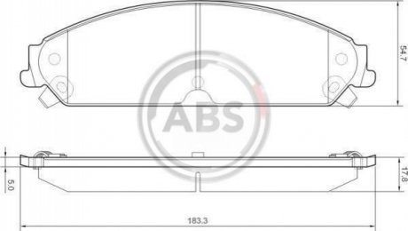 Тормозные колодки дисковые A.B.S. 37511 (фото 1)