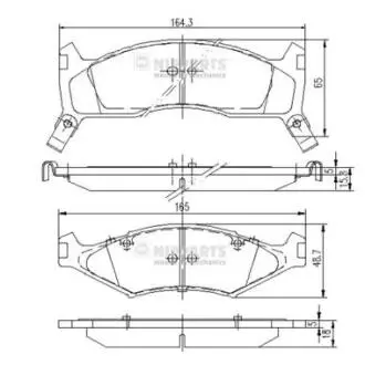 Гальмiвнi колодки дисковi NIPPARTS J3600302