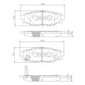 Гальмiвнi колодки дисковi NIPPARTS N3617004
