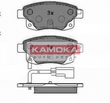 Тормозные колодки дисковые FORD TRANSIT 06- KAMOKA JQ1013860 (фото 1)