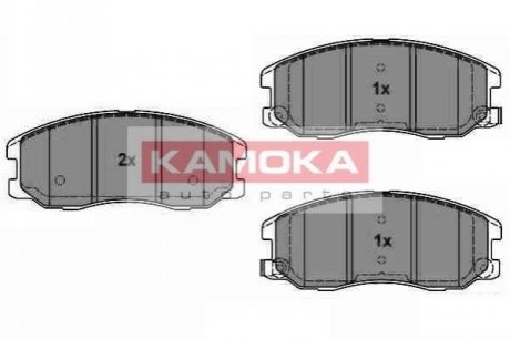 Тормозные колодки дисковые CHEVROLET CAPTIVA 06-/OPEL ANTARA 06- KAMOKA JQ1018616 (фото 1)