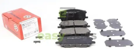 Колодки гальмівні (передні) Lexus RX 03-08 (140.8x59.4) (Sumitomo) ZIMMERMANN 237341701