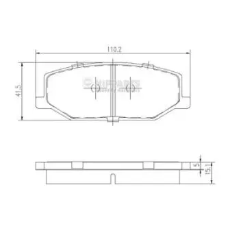 Тормозные колодки дисковые NIPPARTS J3608003