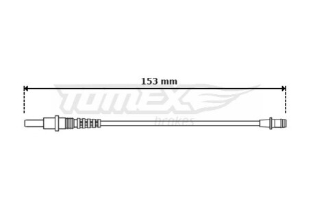 Датчик гальмiвних колодок заднiй TOMEX 3045