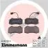 Гальмiвнi колодки дисковi переднi ZIMMERMANN 241621502 (фото 1)