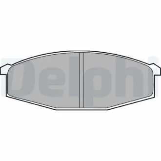 Гальмiвнi колодки дисковi Delphi LP373