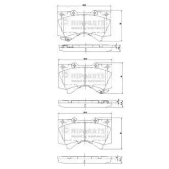 Гальмiвнi колодки дисковi NIPPARTS N3602136