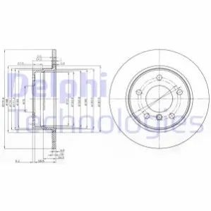Тормозные диски. Delphi BG3948C