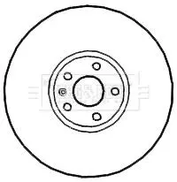 Гальмiвнi диски фарбованi BORG & BECK BBD4673