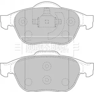 Гальмiвнi колодки дисковi BORG & BECK BBP1731