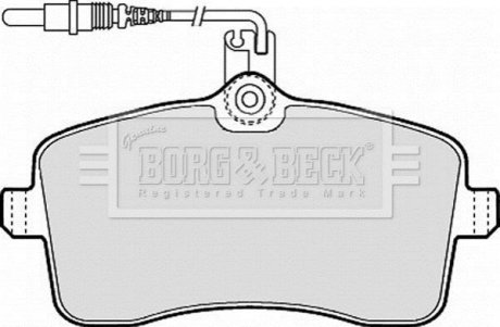 Гальмiвнi колодки дисковi BORG & BECK BBP1897