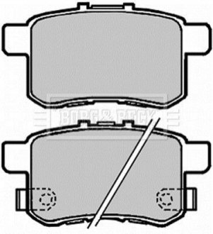 Тормозные колодки дисковые BORG & BECK BBP2103 (фото 1)
