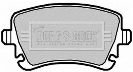 Гальмiвнi колодки дисковi BORG & BECK BBP2139