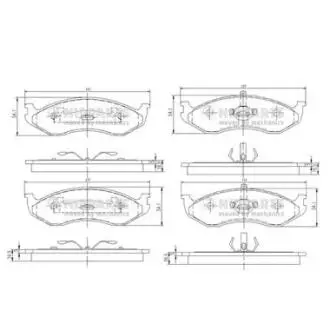 Гальмiвнi колодки дисковi NIPPARTS J3600307