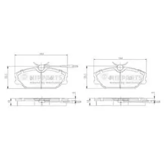 Гальмiвнi колодки дисковi NIPPARTS N3600917
