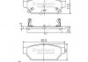Гальмiвнi колодки дисковi NIPPARTS J3615004 (фото 1)