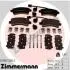 Гальмiвнi колодки дисковi заднi ZIMMERMANN 259872002 (фото 1)