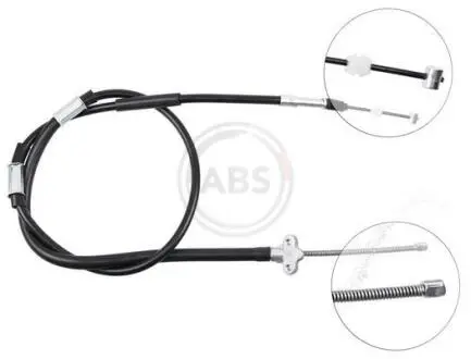 Трос ручного гальма лiвий A.B.S. K12807