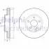 Гальмiвнi диски фарбованi Delphi BG4646C (фото 1)