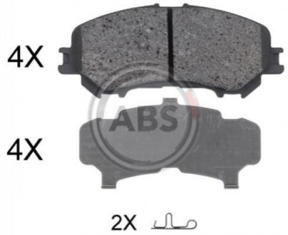 Тормозные колодки дисковые A.B.S. 35045 (фото 1)