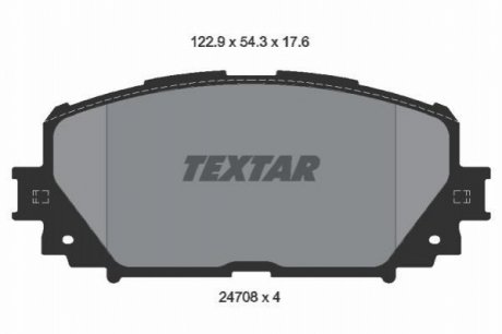 Гальмiвнi колодки дисковi TEXTAR 2470801 (фото 1)