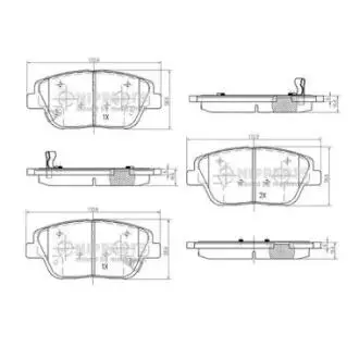Гальмiвнi колодки дисковi NIPPARTS N3600334