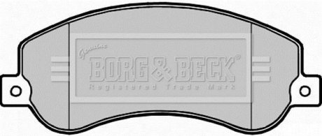 Гальмiвнi колодки дисковi BORG & BECK BBP2281