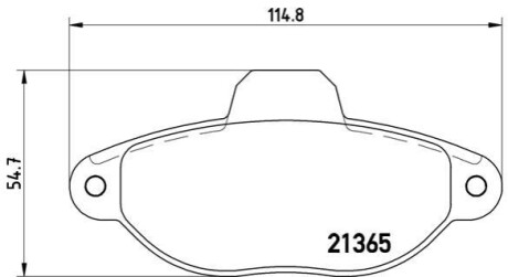 Гальмiвнi колодки дисковi BREMBO P 23 054