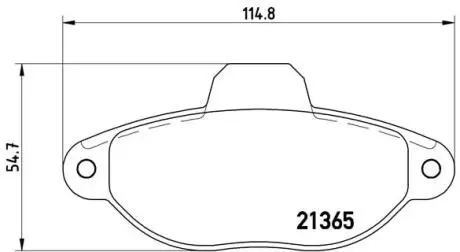 Гальмiвнi колодки дисковi BREMBO P 23 054