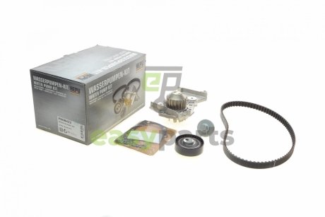 Комплект ГРМ + помпа Renault Kangoo/Logan/Dacia Sandero 1.4/1.6 04- HEPU PK08422 (фото 1)