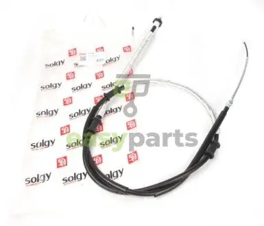 Трос ручника (задній) (R) Fiat Doblo 05- (2140/1844mm) (Maxi) Solgy 219088