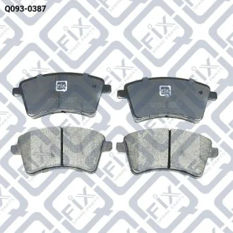 Фото колодки гальмiвнi передн Q-fix Q0930387 Колодки гальмiвнi передн Q-fix Q0930387