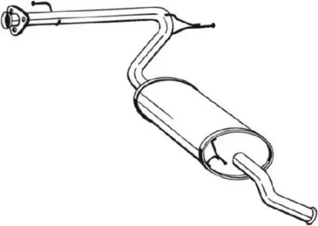 Глушитель задняя часть CITROEN Jumper (01-06), FIAT Ducato (01-06), PEUGEOT BOXE BOSAL 281-093