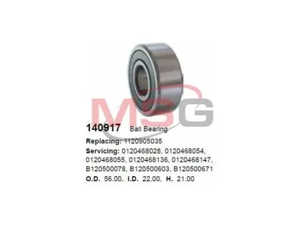 Підшипник кульковий d>30 CARGO 140917