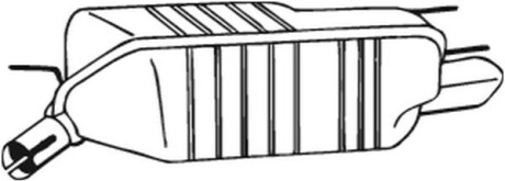 Глушитель выхлопных газов конечный BOSAL 185-403