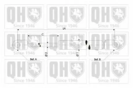 Амортизатор багажника ZN QUINTON HAZELL 128910