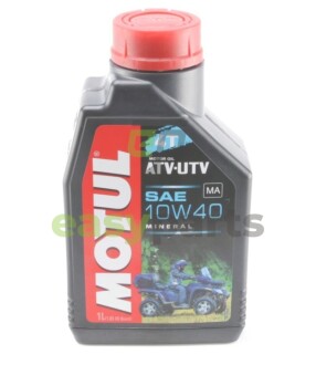 105878 Олива 1L для 4-х тактних двигунів мінеральна 4T ATV-UTV SAE 10W40 MOTUL 852601