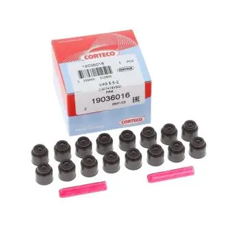 Сальник клапана (впуск/випуск) Renault Kangoo 1.2 TCe 13- /Laguna III 2.0 16V (к-кт 16шт), H5F/M4R (5.5x12.1x11.5) CORTECO 19036016