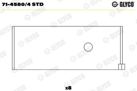 Вкладиші Glyco 71-4580/4 STD (фото 1)